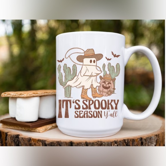 It’s Spooky Season Y’all Halloween graphic custom made coffee/tea cerami… - Picture 3 of 3